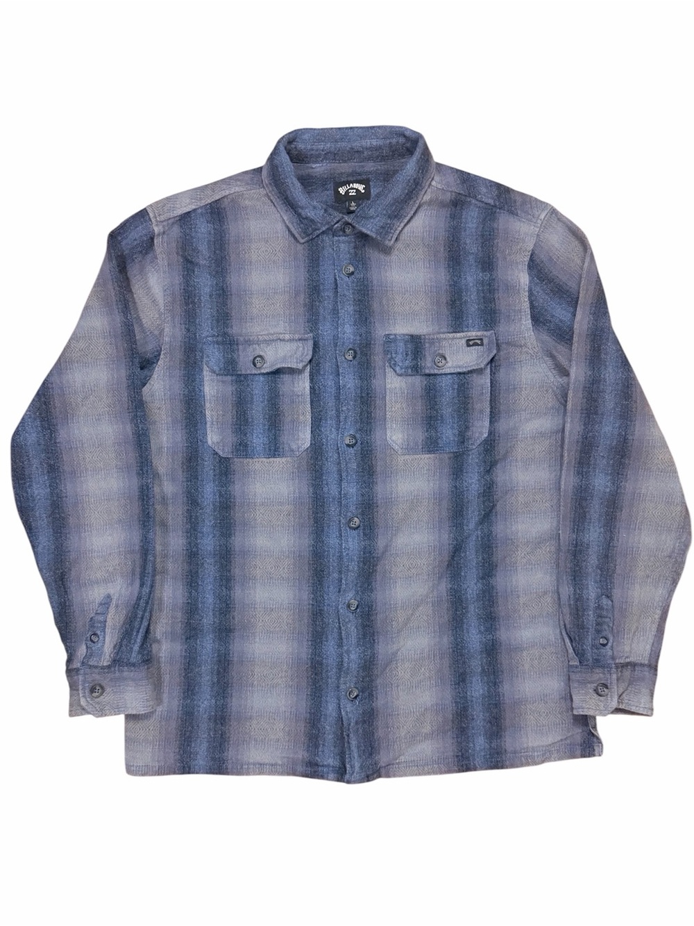 Billabong Offshore Jacquard Flannel Shirt LS Button-Down Shirt Men sz. L